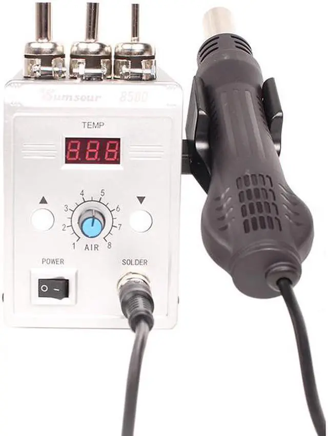 Alt view image 5 of 7 - Electric Soldering Iron 110V / 220V 60W Temperature Adjustable Mini Handle Heat Pencil Solder Station With Tips Stand Wire Tools