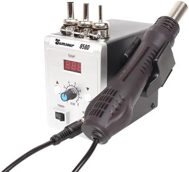 Alt view image 6 of 7 - Electric Soldering Iron 110V / 220V 60W Temperature Adjustable Mini Handle Heat Pencil Solder Station With Tips Stand Wire Tools