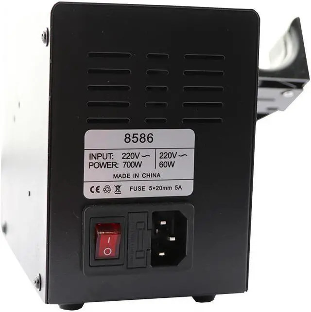 Alt view image 7 of 7 - 2 in 1 Soldering Station 8586 Digital Display SMD Rework Hot Air Gun Solder Iron 220V ESD Welding Desoldering Repair Tools