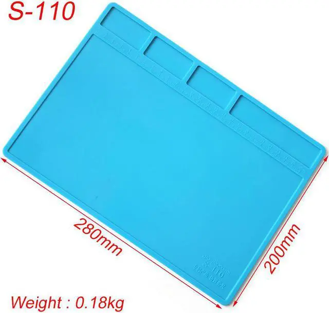 Main image of S-110 Mobile Phone Repair Heat Insulation Work Pad BGA Soldering Station Repair High Temperature Insulation Pad Silicone Pad