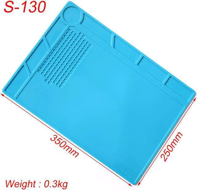 Main image of S-130 Mobile Phone Repair Heat Insulation Work Pad BGA Soldering Station Repair High Temperature Insulation Pad Silicone Pad