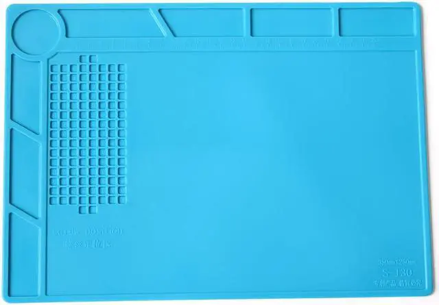 Alt view image 5 of 7 - S-130 Mobile Phone Repair Heat Insulation Work Pad BGA Soldering Station Repair High Temperature Insulation Pad Silicone Pad