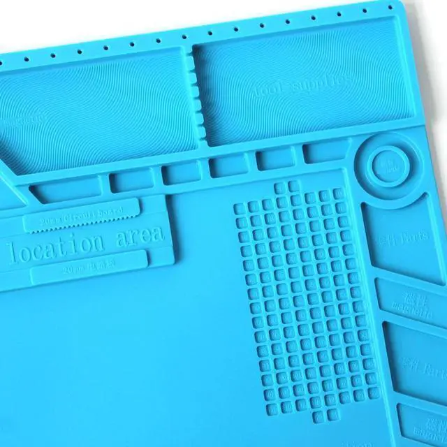 Alt view image 3 of 6 - S-170   Mobile Phone Repair Heat Insulation Work Pad BGA Soldering Station Repair High Temperature Insulation Pad Silicone Pad