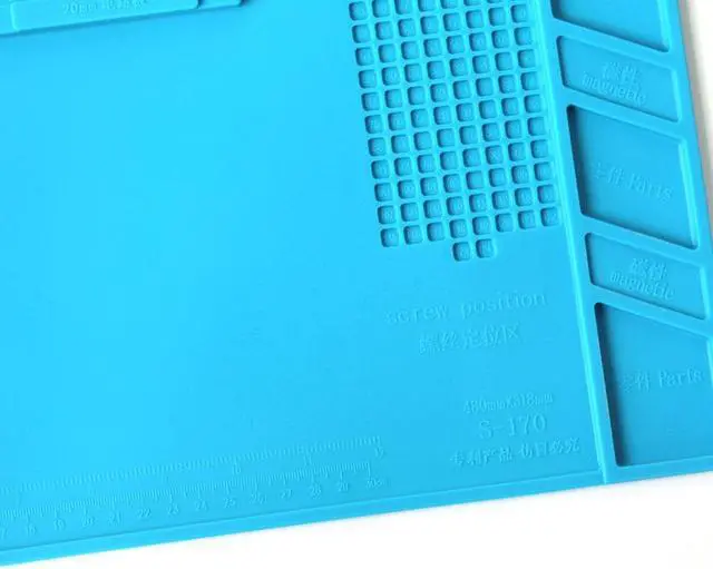 Alt view image 6 of 6 - S-170   Mobile Phone Repair Heat Insulation Work Pad BGA Soldering Station Repair High Temperature Insulation Pad Silicone Pad