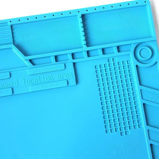 Alt view image 2 of 6 - S-170   Mobile Phone Repair Heat Insulation Work Pad BGA Soldering Station Repair High Temperature Insulation Pad Silicone Pad