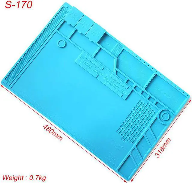 Main image of S-170   Mobile Phone Repair Heat Insulation Work Pad BGA Soldering Station Repair High Temperature Insulation Pad Silicone Pad