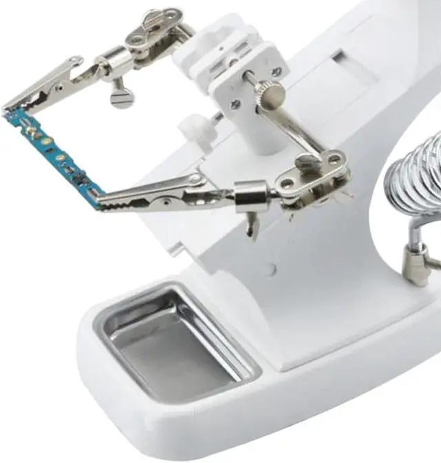 Alt view image 4 of 7 - 3 In 1 Welding Magnifying Glass 360 Degree Auxiliary Clip Magnifier Electric Soldering Iron Fixed Stand Repair Tool