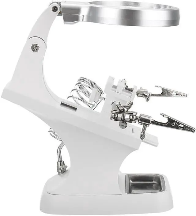 Alt view image 7 of 7 - 3 In 1 Welding Magnifying Glass 360 Degree Auxiliary Clip Magnifier Electric Soldering Iron Fixed Stand Repair Tool