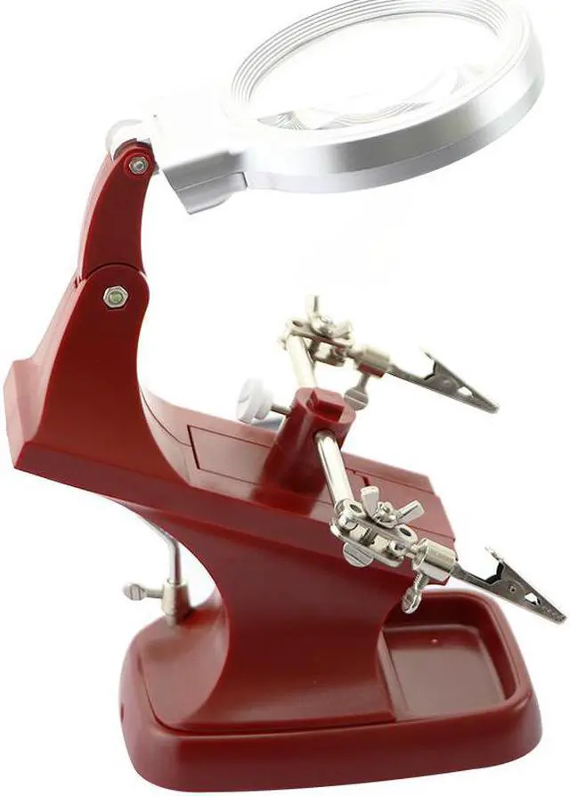 Main image of 3 In 1 Welding Magnifying Glass 360 Degree Auxiliary Clip Magnifier Electric Soldering Iron Fixed Stand Repair Tool