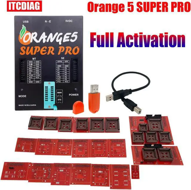 Main image of Full Activation V1.36 V1.35 Orange5 Orange 5 Super Pro Professional Programming Tool With Full Adapter OBD2 Auto Programmer