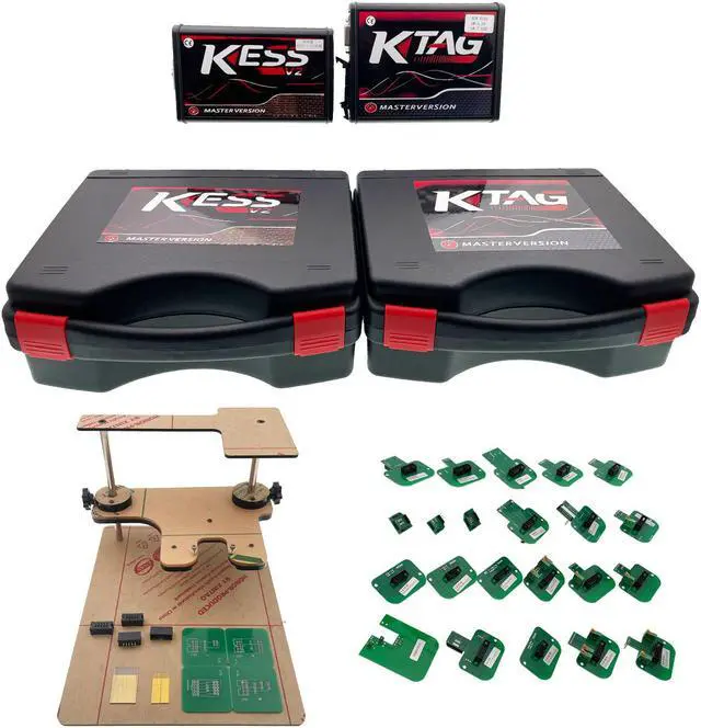Alt view image 6 of 6 - Full Set Programmer For Ktag V7.020 KESS V2.8 V2 V5.017 BDM Frame 22 Adapters SW V2.25 v2.47 K-TAG ECU Programmer with Toolbox Via DHL Service