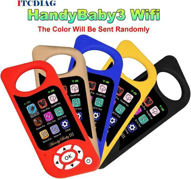 Main image of HandyBaby3 HandyBaby 3 Handy Baby III Programmer Hand-held JMD WiFi Wi-Fi Car Key Copier Auto Key Programmer for 4D 46 48 G KING Red Chip