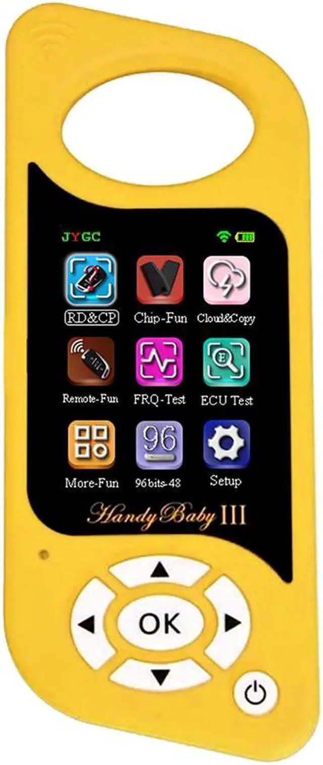 Alt view image 3 of 7 - HandyBaby3 HandyBaby 3 Handy Baby III Programmer Hand-held JMD WiFi Wi-Fi Car Key Copier Auto Key Programmer for 4D 46 48 G KING Red Chip