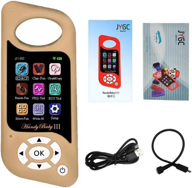 Alt view image 7 of 7 - HandyBaby3 HandyBaby 3 Handy Baby III Programmer Hand-held JMD WiFi Wi-Fi Car Key Copier Auto Key Programmer for 4D 46 48 G KING Red Chip