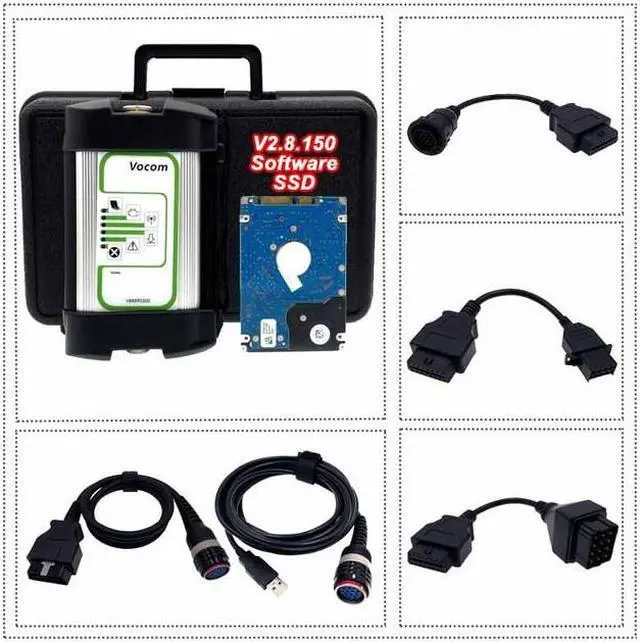 Alt view image 2 of 7 - SW V2.8.150 SSD 88890300 Vocom Interface USB Connection Truck Diagnostic Scanner Programmer Tool For Volvo / Renault / UD / Mack