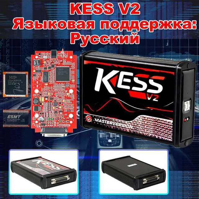 Alt view image 3 of 7 - Newest Software Unlimited Online Red EU 2.80 V2.80 EU Red KESS V2.8 V2 V5.017 Full Chip OBD2 Tuning ECU Chip Programmer withGodiag GT107 ECU IMMO Kit Gearbox Data Adapter For DQ250, DQ200, VL381, VL30