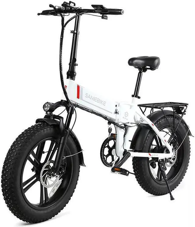 Main image of SAMEBIKE LOTDM200 FOLDABLE FAT TIRE EBIKE 500W White/White