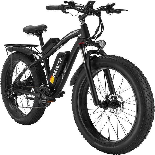 GUNAI MX02S 1000W 26 Fat Tire Electric Bike with 48V 17Ah Removable Battery