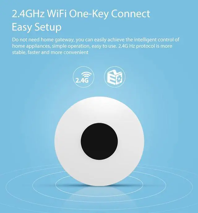 Alt view image 3 of 7 - Smart home wireless infrared multifunctional remote control-White