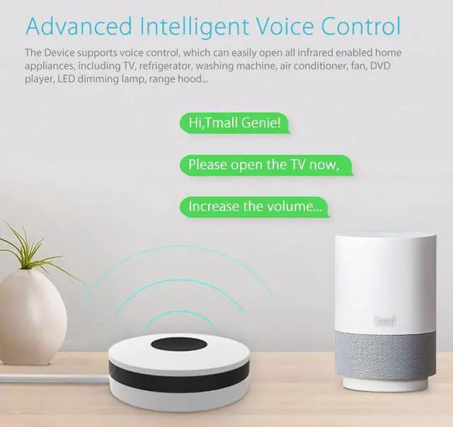 Alt view image 6 of 7 - Smart home wireless infrared multifunctional remote control-White