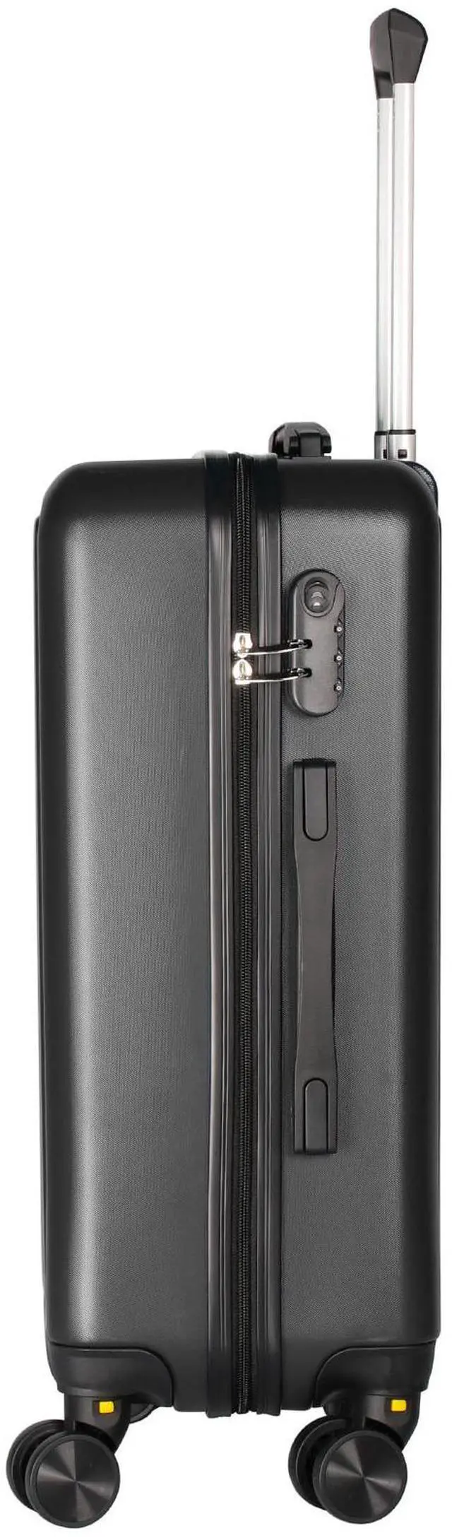 Alt view image 3 of 7 - SKYTREE Hardshell Luggage Set 3-Piece (20in 24in 28in) with TSA Lock and 360° Silent Spinner Wheels, Lightweight ABS Carry-On & Checked Bags - Black Travel Suitcase