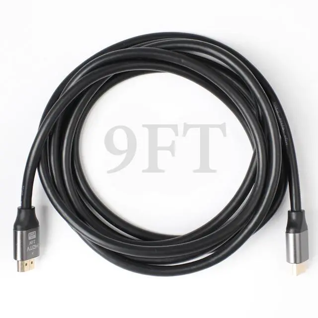 Main image of 4K HDMI Cable 4ft/9ft High-Speed HDMI 2.0 Cord, 4K@60Hz, Braided Nylon, Gold-Plated Connectors, HDR, Ethernet, ARC, 3D, HDCP 2.2 Compatible with PS5/PS4/PS3, HDTV, Monitor, DVD, Streaming Devices