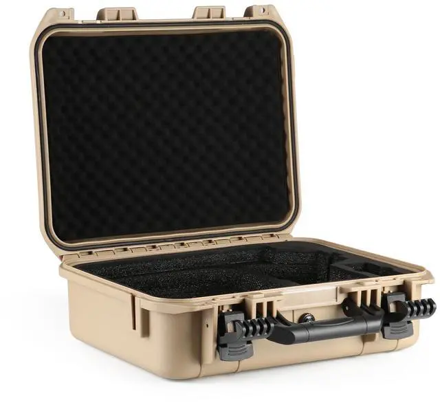Alt view image 3 of 7 - Satellite Dish Mini Carrying Case, Waterproof Hard Shell Travel Case with Custom Cut EVA Foam, Shockproof Protective Storage Bag for Mini Dish Accessories, Camping RV Hiking, ZVZ-6601Y