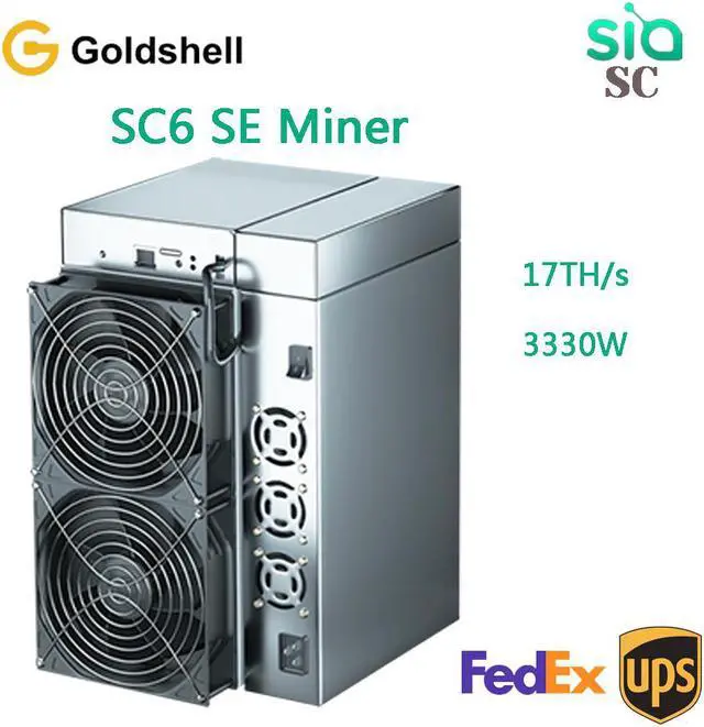Main image of Goldshell SC6 SE Miner Siacoin Miner Hashrate 17TH/S 3330W