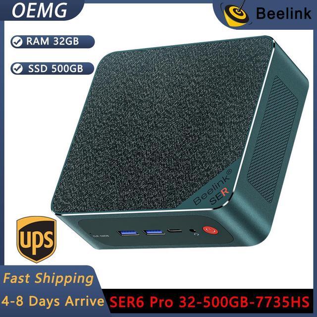 Beelink SER6 Pro Mini Desktop PC with AMD Ryzen 7 7735HS 32GB DDR5