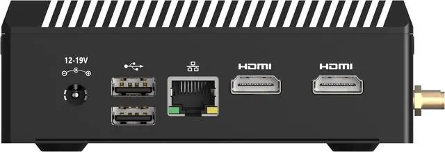 Alt view image 6 of 7 - Jasminer MINIX NEO Z100-0dB Intel N100 Fanless Mini PC up to 3.4Ghz RAM 8GB SSD 256GB M.2 PCIe Gen3 x 4 NVMe DDR4 Windows 11 Pro Desktop Computer, 4K Dual Display/2.5G LAN