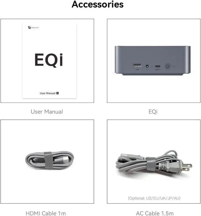 Alt view image 4 of 7 - Beelink EQi12 Mini PC Intel Core i3-1220P 10C/12T Up To 4.4GHz 24GB LPDDR5 RAM 500GBSSD WIFI6 BlueTooth5.2 Windows11 Mini Desktop Computer Dual LAN Home Office