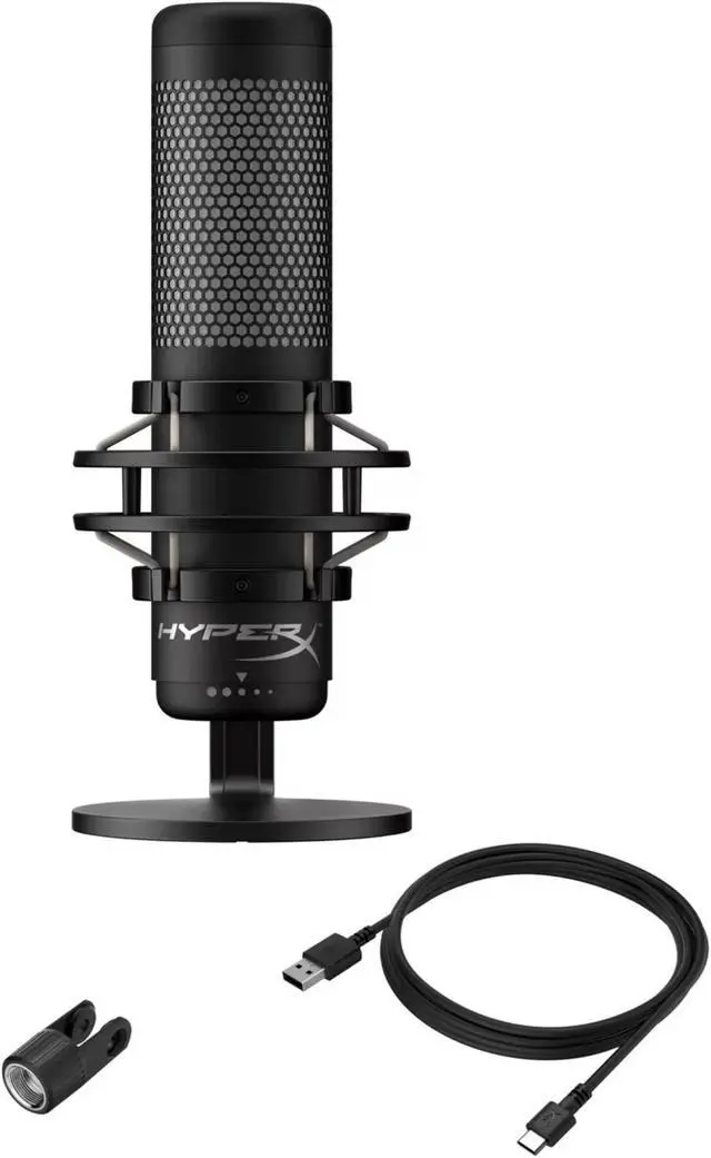Alt view image 2 of 8 - HyperX QuadCast 2 872V1AA Black Professional Microphone for Musical Instruments - High-Quality Sound Capture