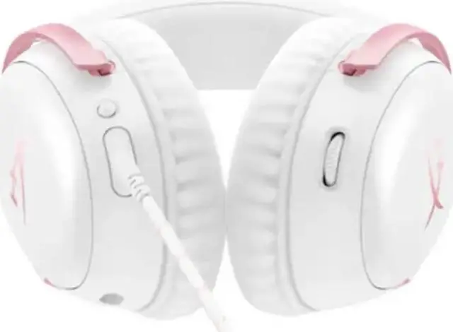 Alt view image 4 of 5 - HyperX Cloud III  Wired Gaming Headset, PC, PS5, Xbox Series X|S, Angled 53mm Drivers, DTS Spatial Audio, Memory Foam, Durable Frame, Ultra-Clear 10mm Mic, USB-C, USB-A, 3.5mm  Pink