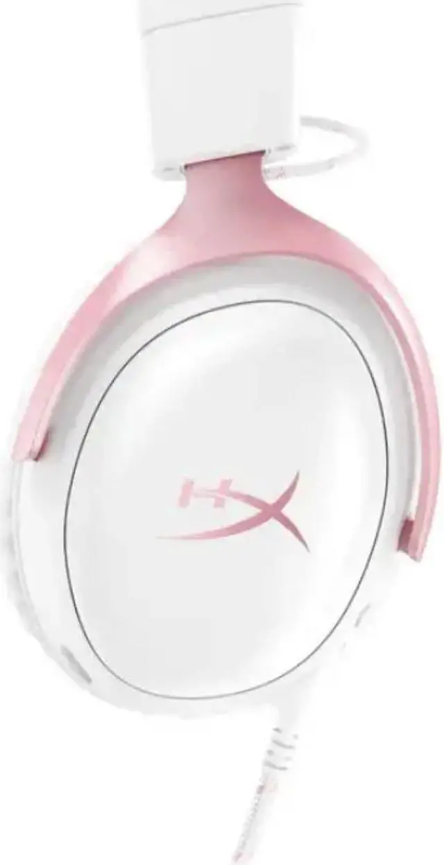 Alt view image 5 of 5 - HyperX Cloud III  Wired Gaming Headset, PC, PS5, Xbox Series X|S, Angled 53mm Drivers, DTS Spatial Audio, Memory Foam, Durable Frame, Ultra-Clear 10mm Mic, USB-C, USB-A, 3.5mm  Pink