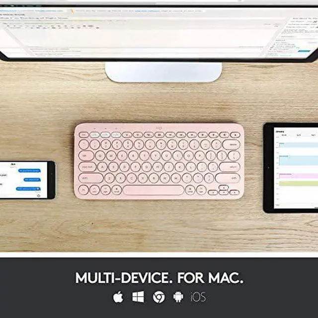 Alt view image 18 of 19 - LOGITECH 920-009728 LOGITECH K380 MULTI-DEVICE BLUETOOTH KEYBOARD FOR MAC-ROSE