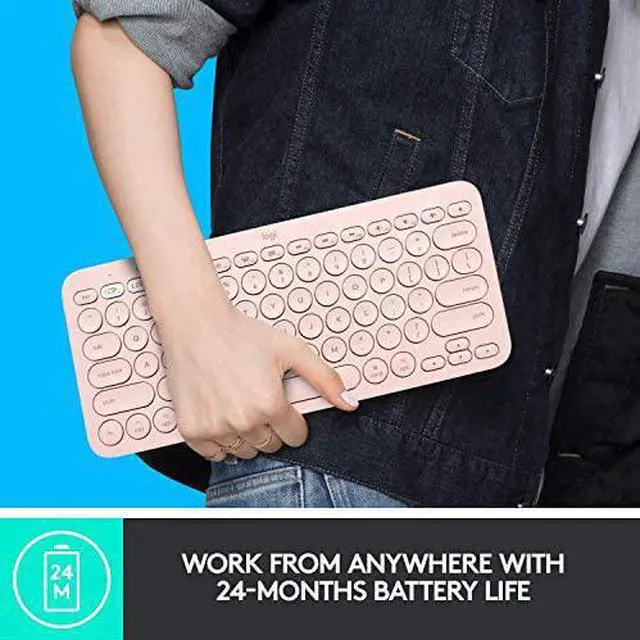 Alt view image 19 of 19 - LOGITECH 920-009728 LOGITECH K380 MULTI-DEVICE BLUETOOTH KEYBOARD FOR MAC-ROSE