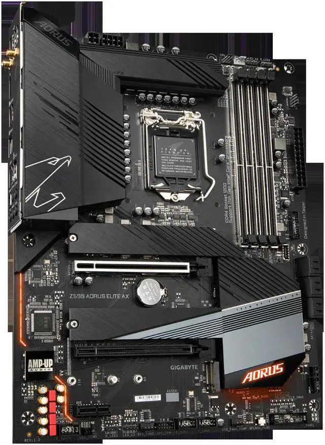 Alt view image 2 of 5 - GIGABYTE Z590 AORUS ELITE AX LGA 1200 Intel Motherboard