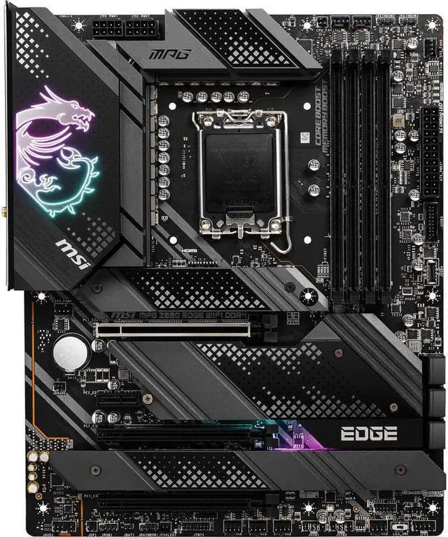 Alt view image 2 of 11 - MSI MPG Z690 Edge Wifi DDR4 Intel LGA 1700 ATX Motherboard