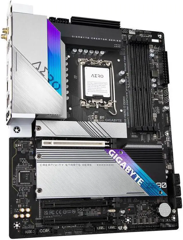 Alt view image 2 of 5 - Gigabyte Z690 AERO G DDR4 Intel LGA 1700 ATX Motherboard