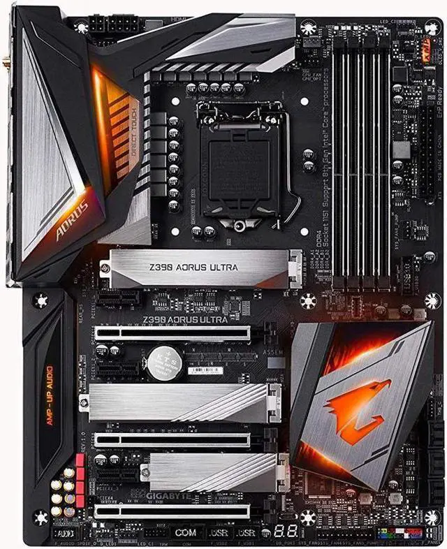Alt view image 7 of 10 - GIGABYTE Z390 AORUS ULTRA LGA 1151 (300 Series) Intel Z390 HDMI SATA 6Gb/s USB 3.1 ATX Intel Motherboard