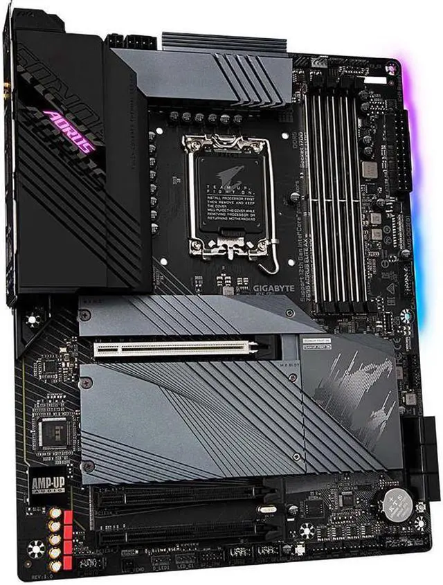 Alt view image 3 of 7 - Gigabyte Z690 Aorus Elite AX DDR4 Intel LGA 1700 ATX Motherboard