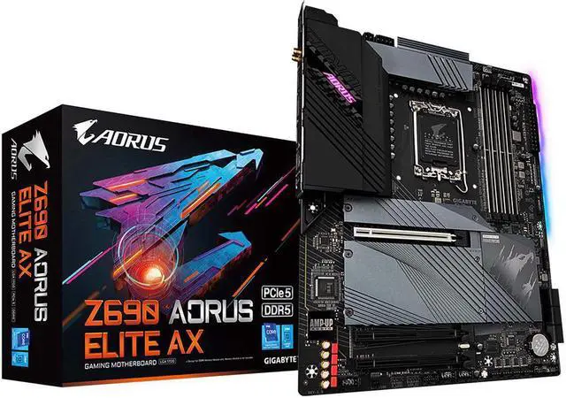 Main image of Gigabyte Z690 Aorus Elite AX DDR4 Intel LGA 1700 ATX Motherboard