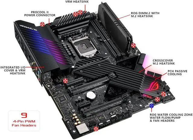 Alt view image 4 of 5 - ASUS ROG MAXIMUS XII APEX Intel LGA 1200 ATX Motherboard