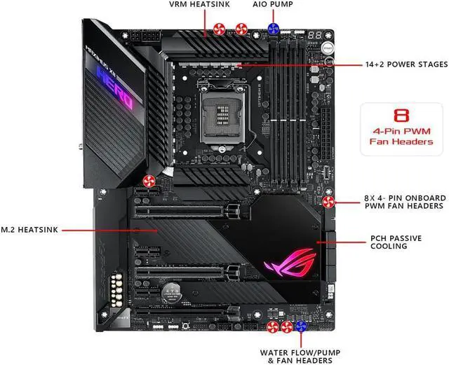 Alt view image 4 of 12 - ASUS ROG MAXIMUS XII HERO Intel LGA 1200 ATX Motherboard
