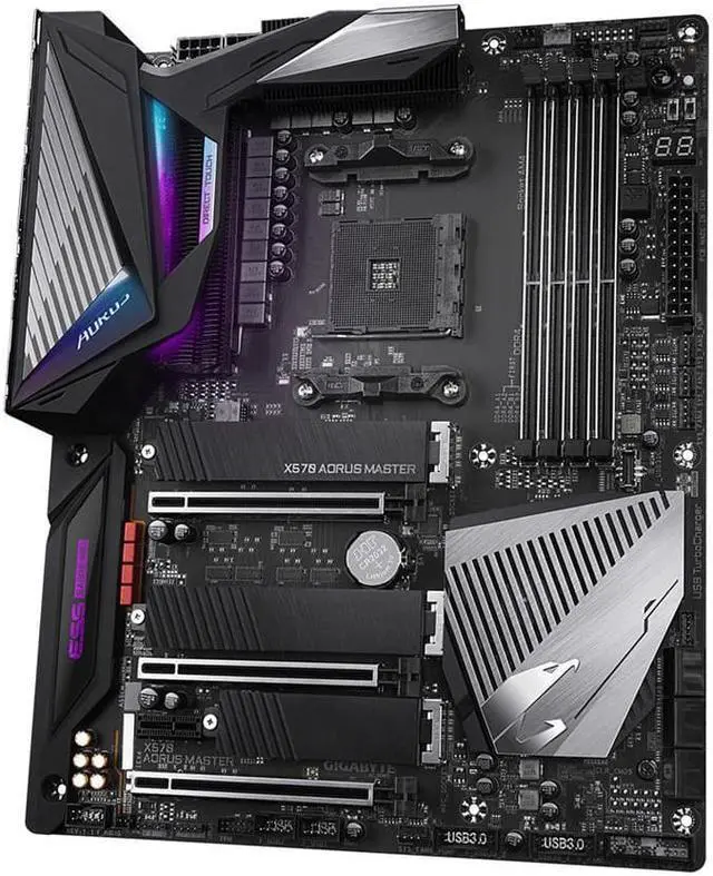 Alt view image 3 of 5 - Gigabyte X570 Aorus Master AMD AM4 ATX Motherboard