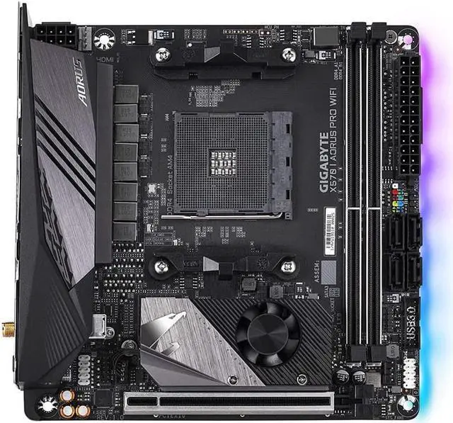Alt view image 3 of 10 - GIGABYTE X570 I AORUS Pro Wi-Fi AMD AM4 ITX Motherboard