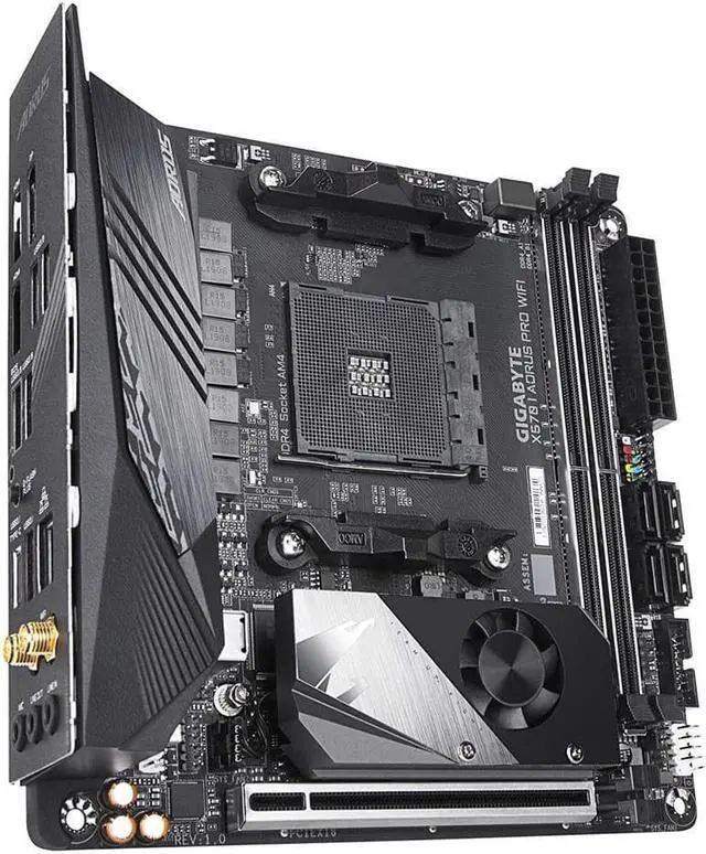 Alt view image 2 of 10 - GIGABYTE X570 I AORUS Pro Wi-Fi AMD AM4 ITX Motherboard