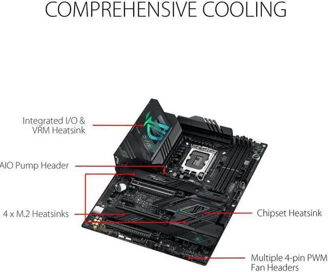 Alt view image 2 of 11 - ROG STRIX Z790-F GAMING WIFI Intel LGA 1700 ATX Motherboard