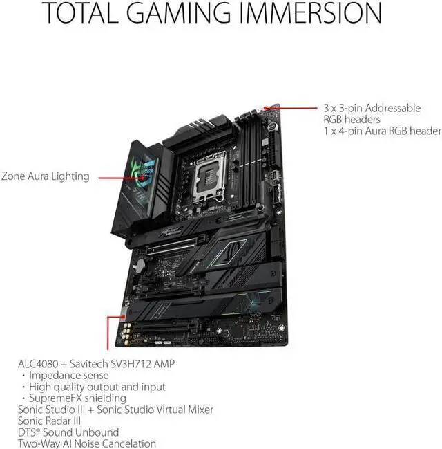 Alt view image 4 of 11 - ROG STRIX Z790-F GAMING WIFI Intel LGA 1700 ATX Motherboard