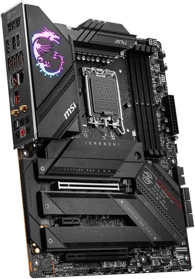 Alt view image 3 of 5 - MSI MPG Z790 CARBON WIFI Intel LGA 1700 ATX Motherboard
